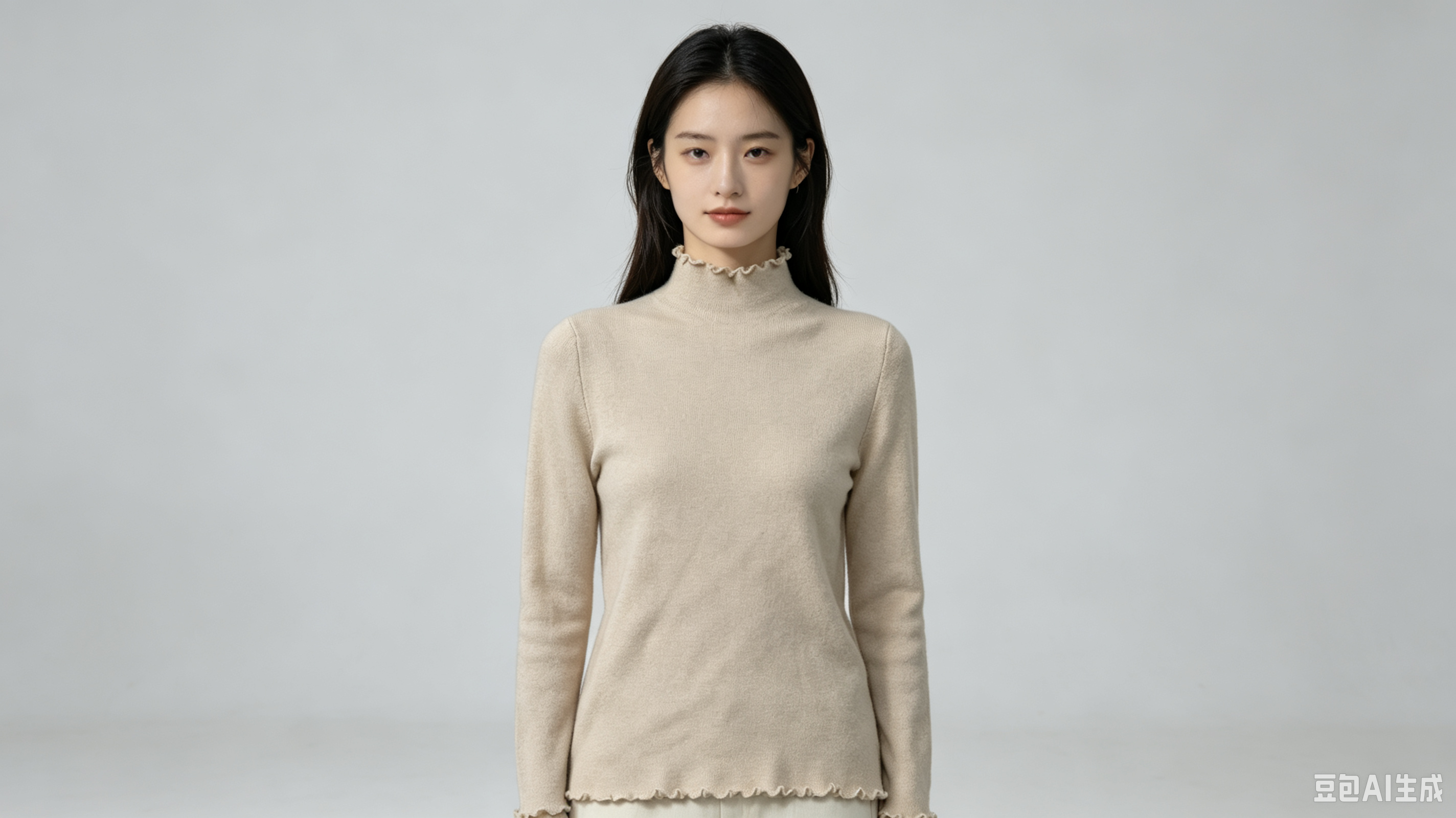 simple back-shaggy knit
