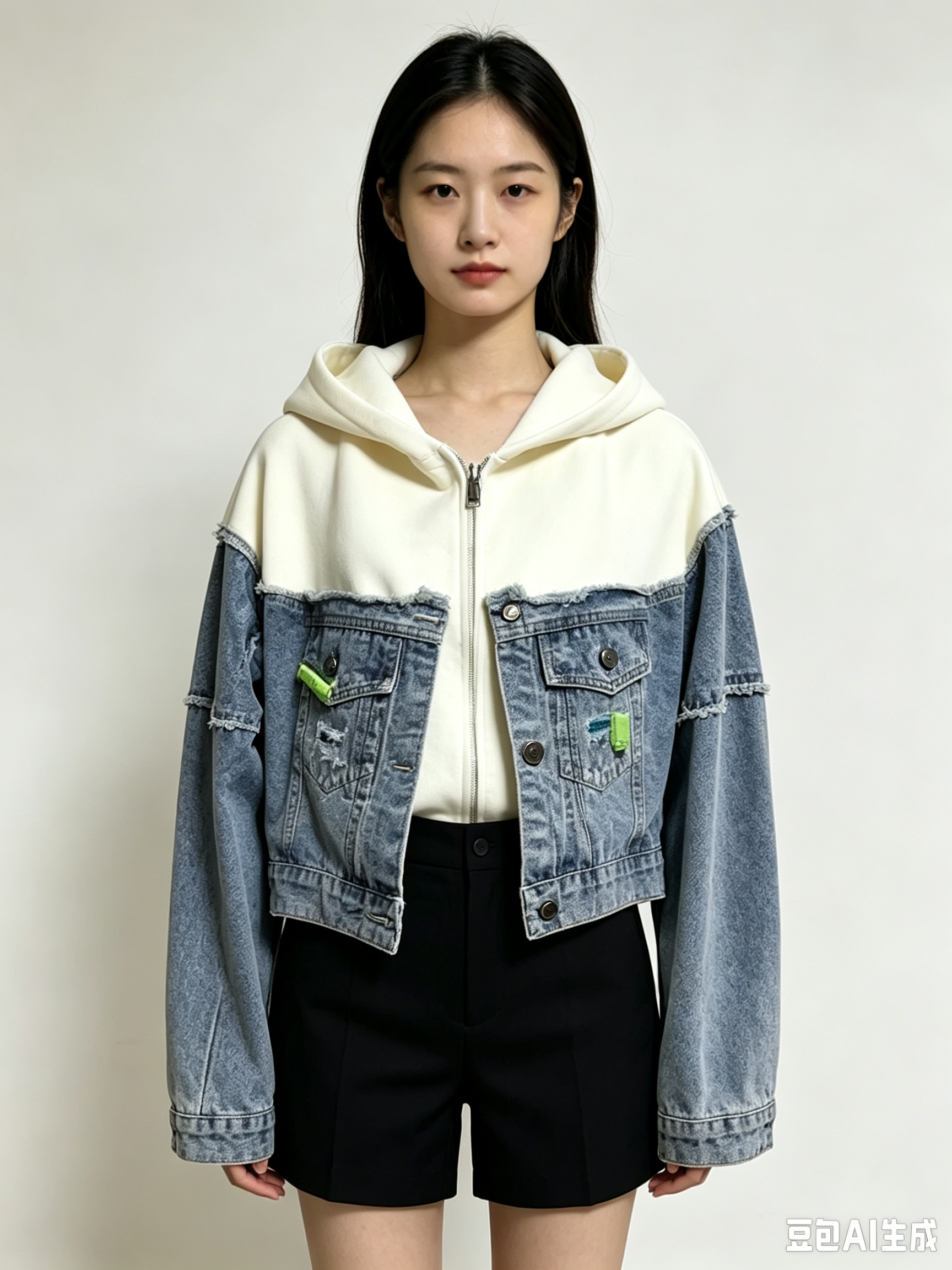 Denim Patchwork Jacket