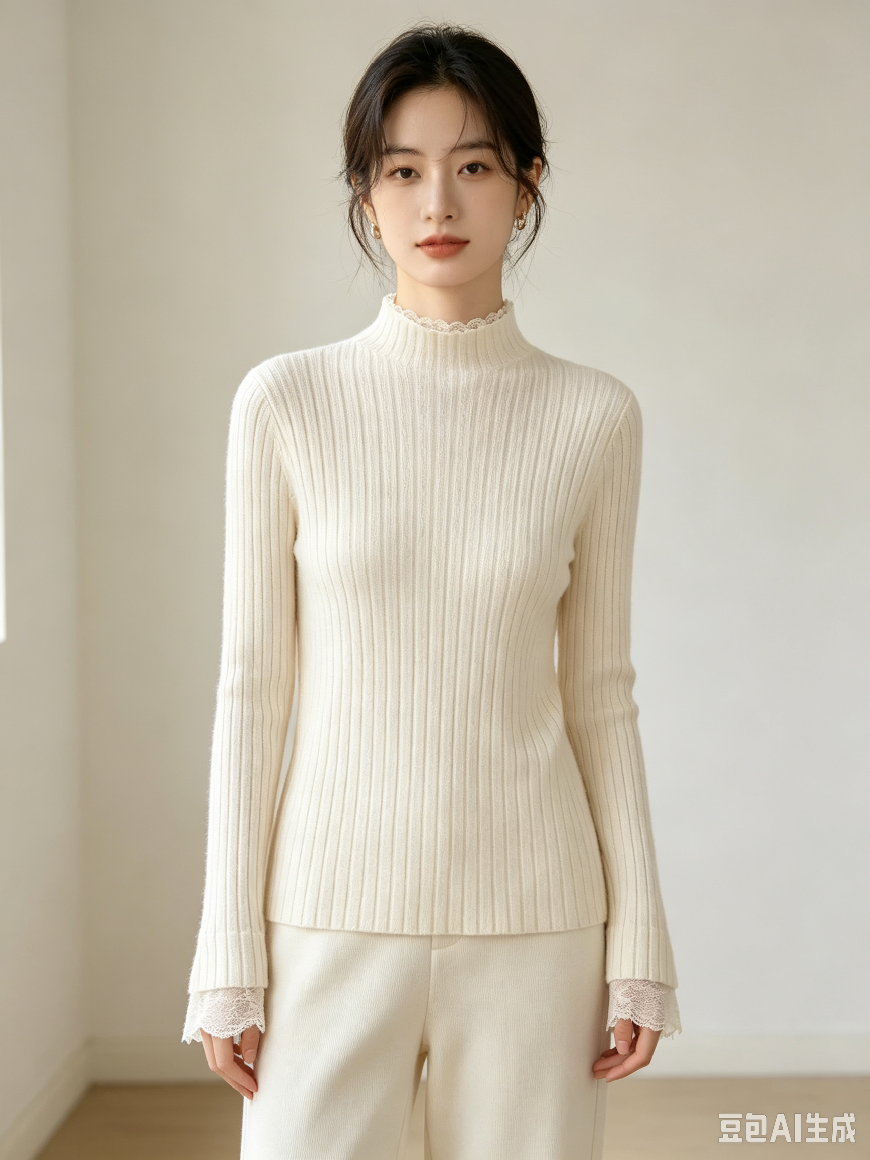 Lace Trim Knit